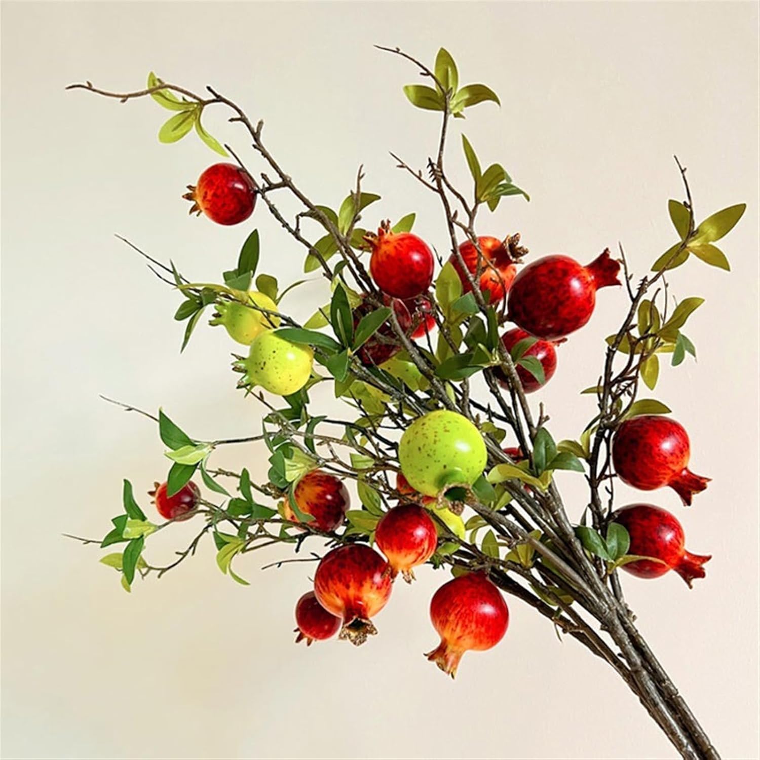 GRFIT Artificial Pomegranate Flower Decor Arrangement