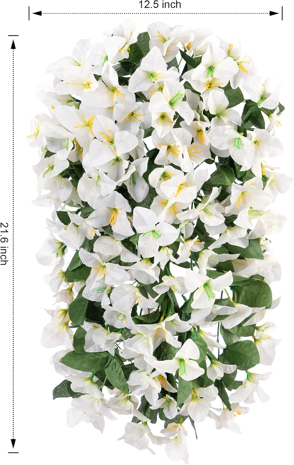 HyeFlora Artificial Bougainvillea Hanging Flowers 2pcs