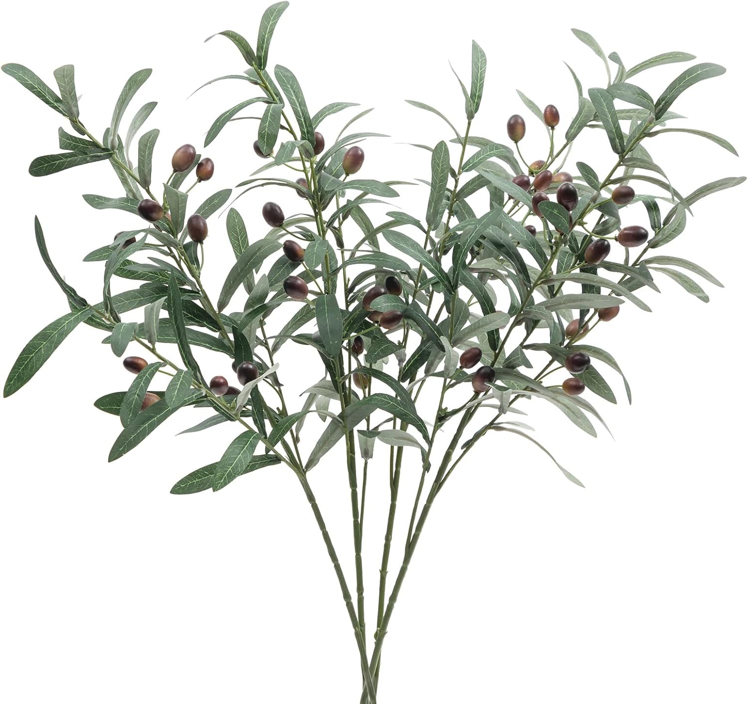 SHACOS 4 Pack Artificial Olive Branches 28 Inch