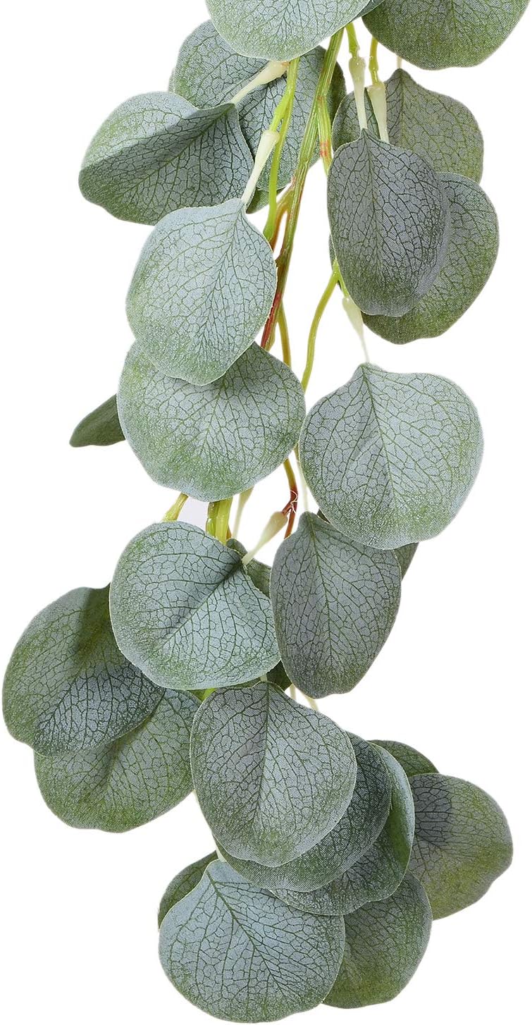 DearHouse Artificial Eucalyptus Garland 6FT Green Vines Wedding Backdrop Decor