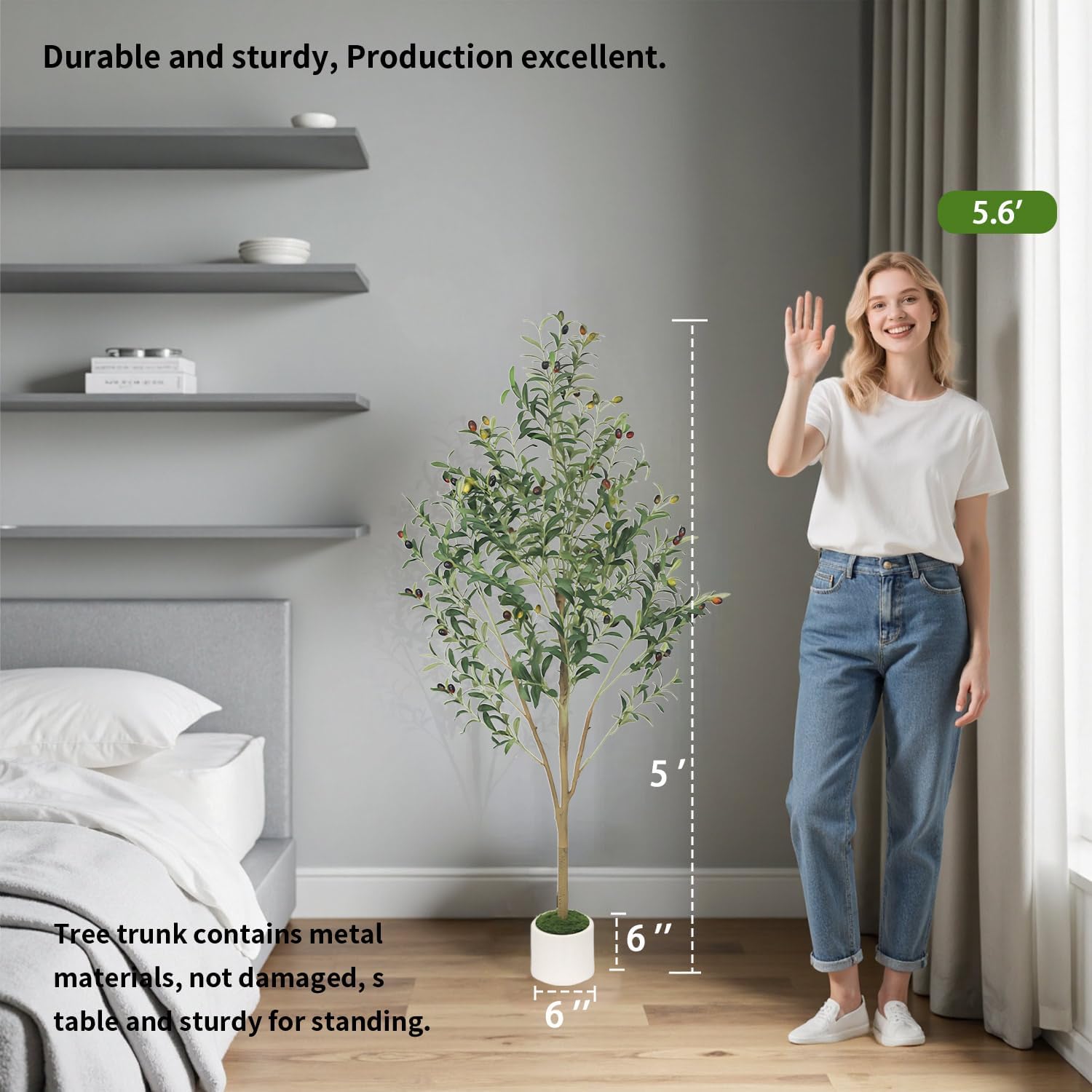 Gaoqisi Olive Trees Artificial Indoor 5FT Decor