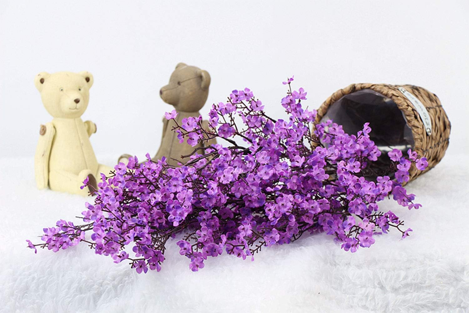 JAKY Global Artificial Flower Bouquet Purple 6 Bundle
