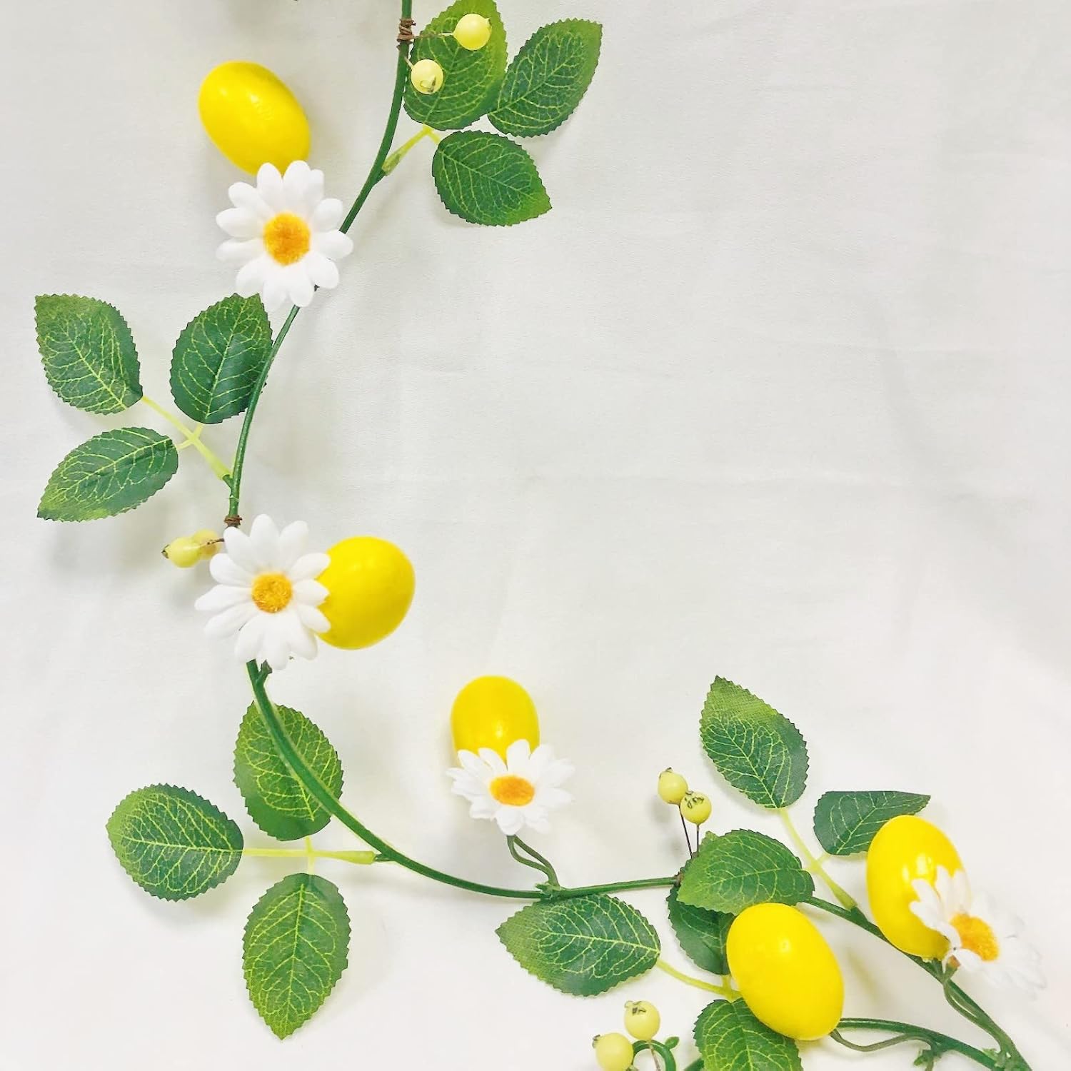Artificial Lemon Rose Vine Garland Decoration