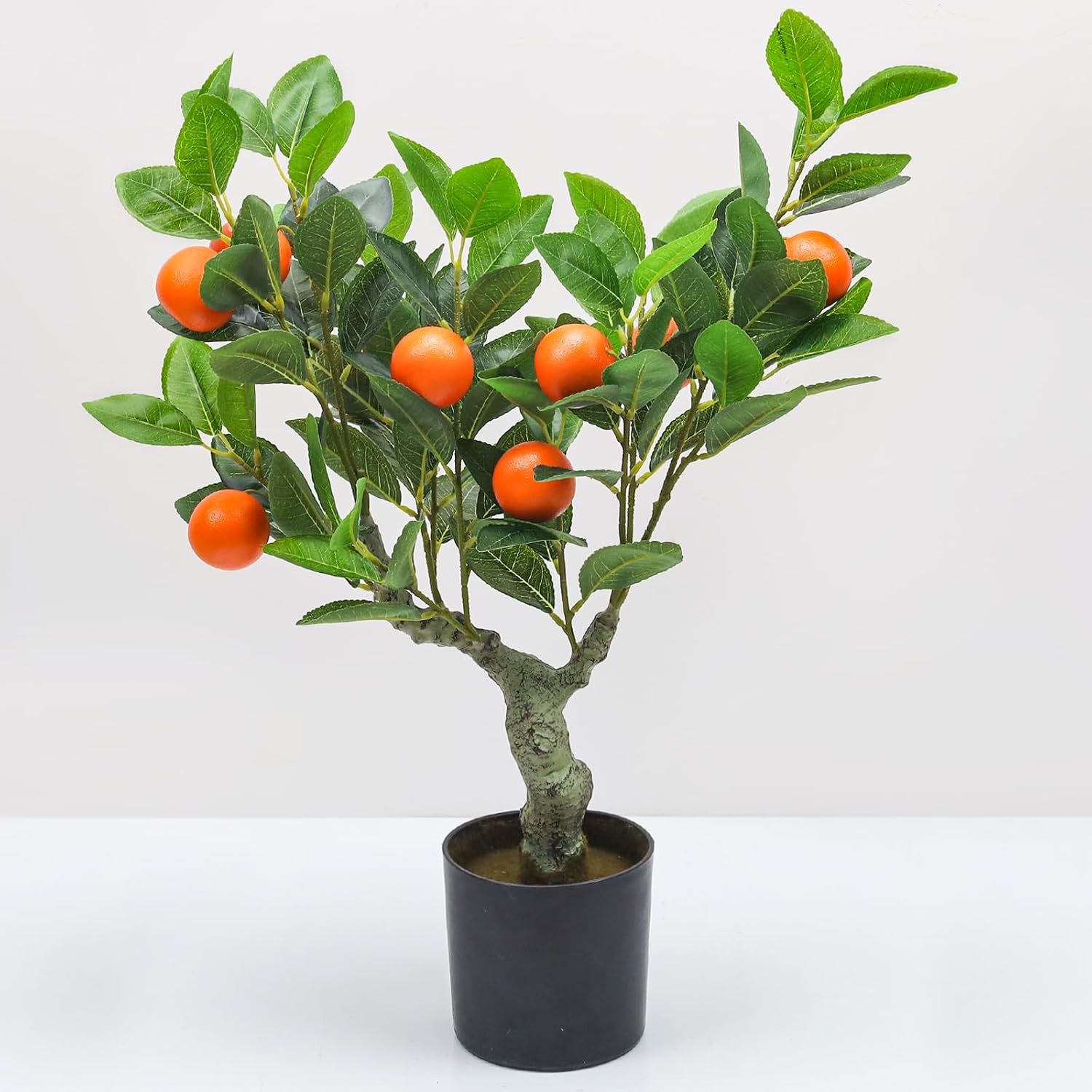 23 Inch Realistic Artificial Orange Tree with Fake Mandarin Oranges