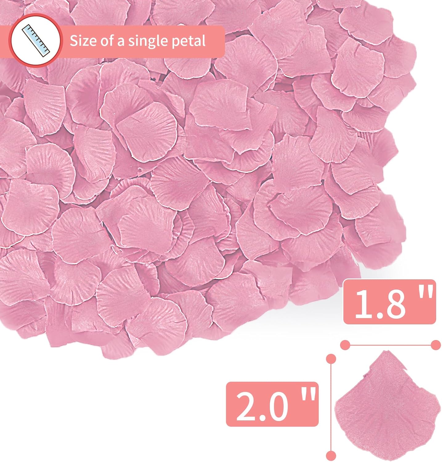 1000 Pcs Artificial Rose Petals for Romantic Decorations