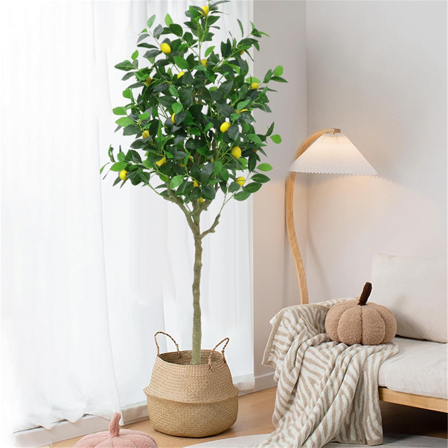 Gigicloud Artificial Lemon Tree 39ft Indoor Decor