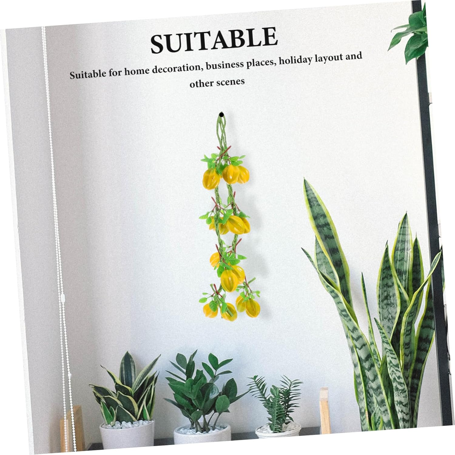 Zerodeko Artificial Fruit Garland 2pcs