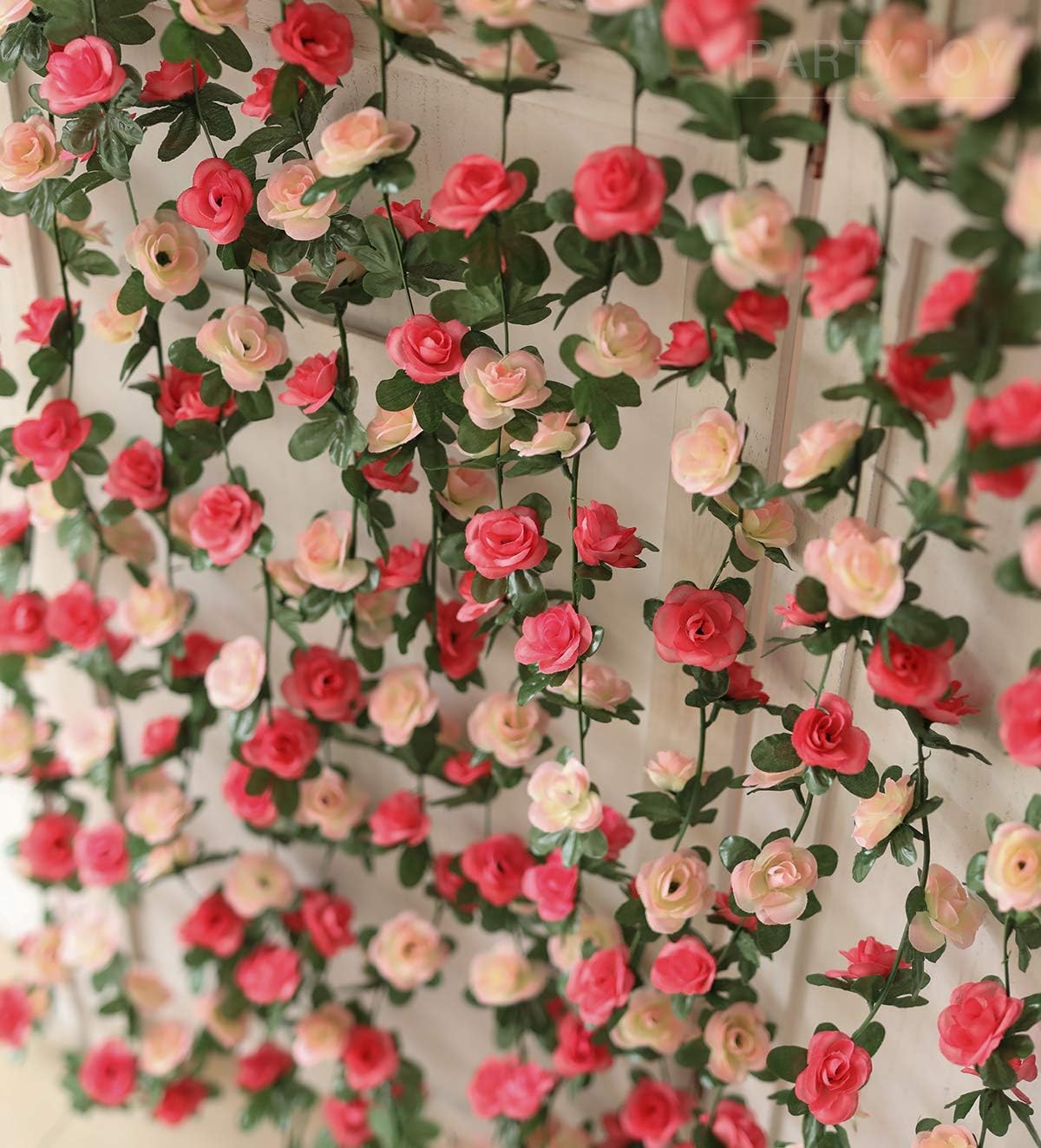 Party Joy 5pcs 41ft Artificial Flower Garland Hanging Decor