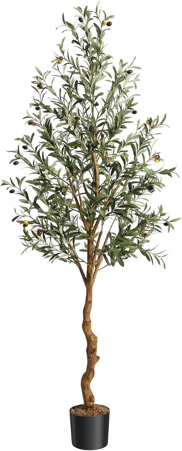 GAOMON Artificial Olive Tree 6FT Tall Faux Silk Decor Tree