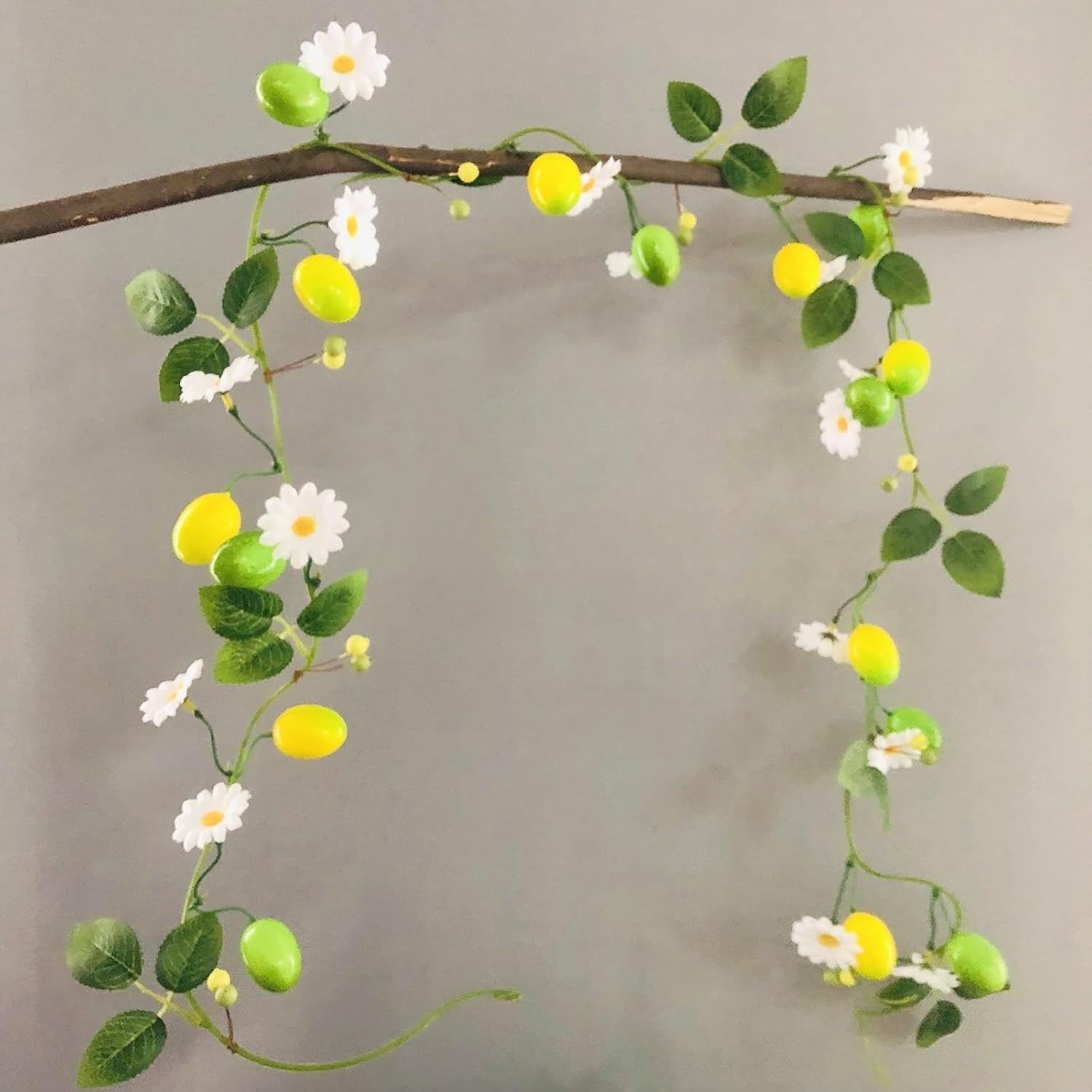 Artificial Lemon Daisy Flower Vines Garland 656ft