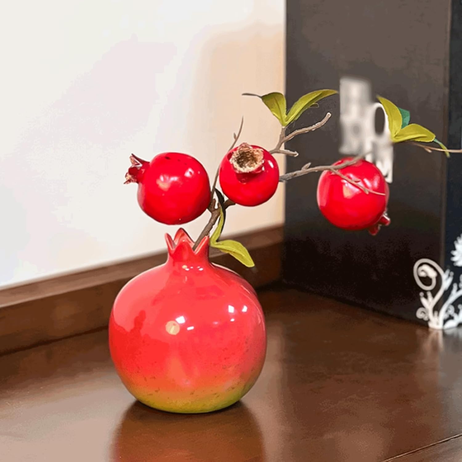 Realistic Foam Artificial Flowers with Ceramic Vase