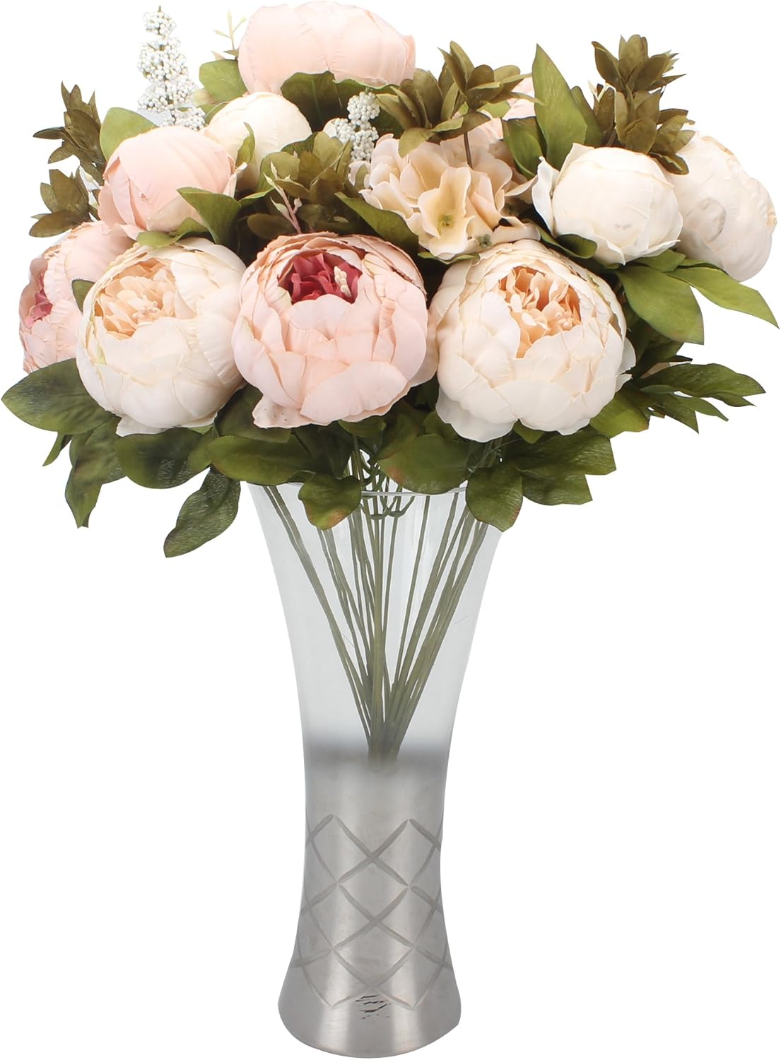 Duovlo Artificial Peony Flowers Wedding Home Decor