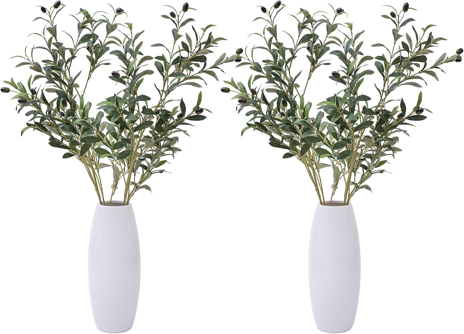 Heleze 39 Inch Artificial Olive Branches 4PCS