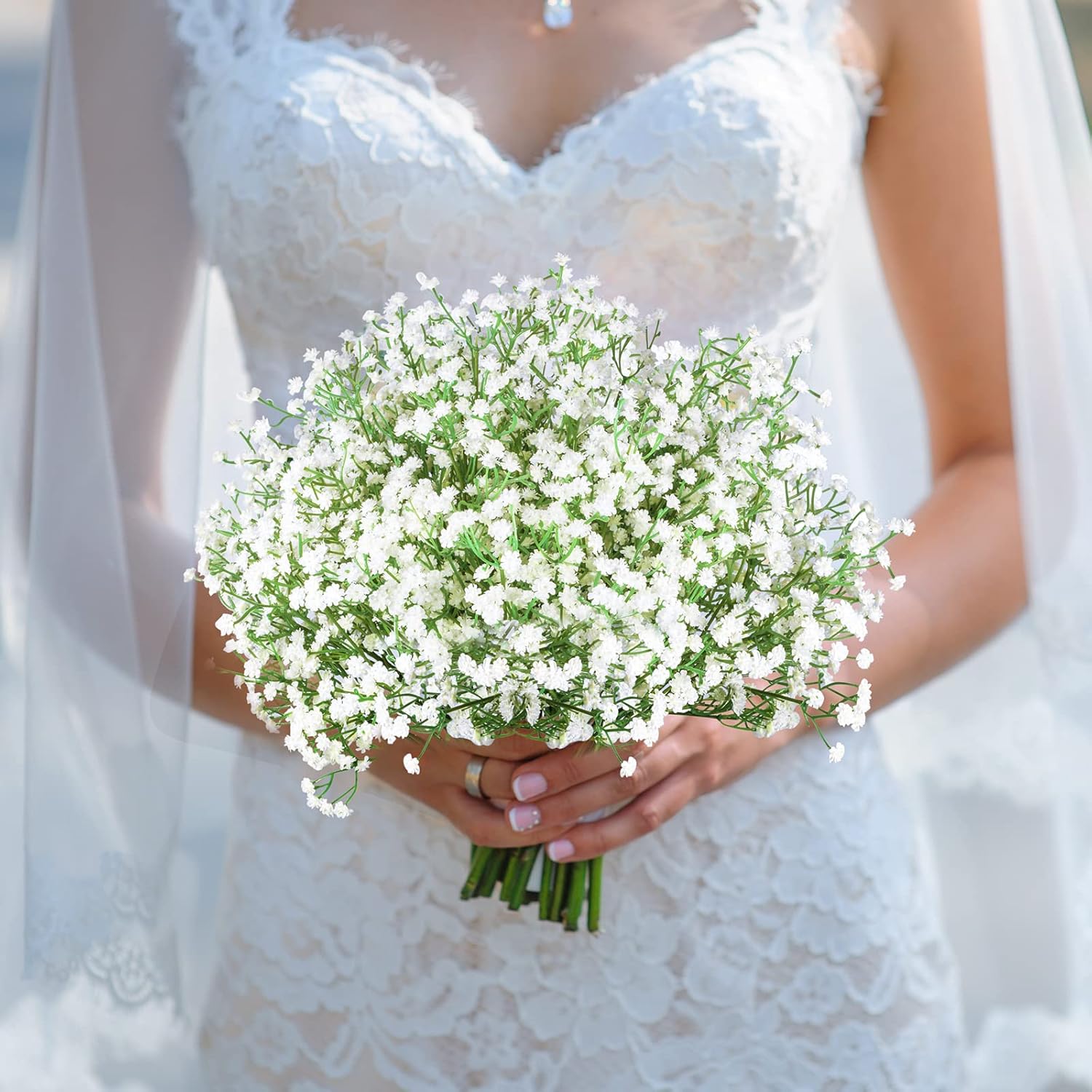 LYLYFAN Gypsophila Artificial Flowers 30 Pcs Wedding Decor