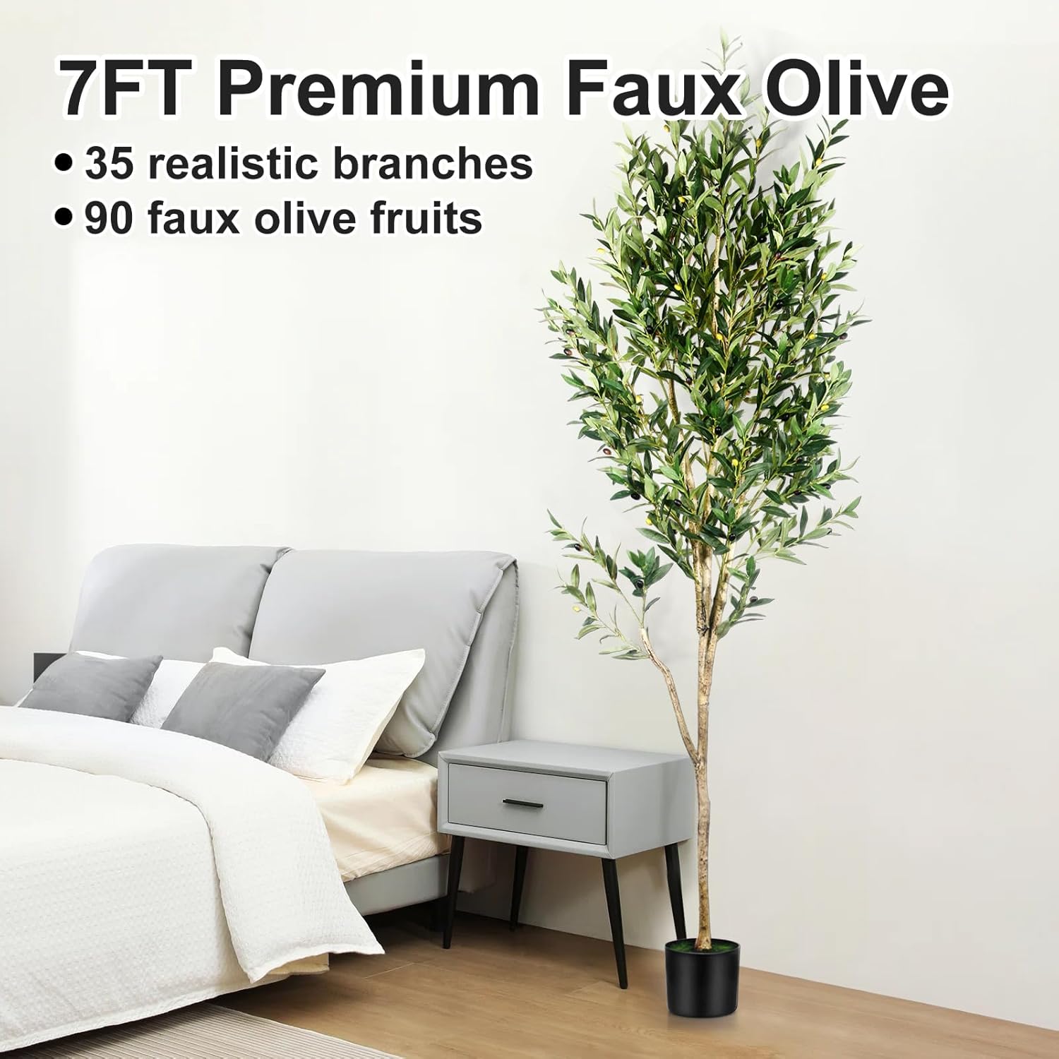 7FT Olive Tree Artificial Indoor Decor