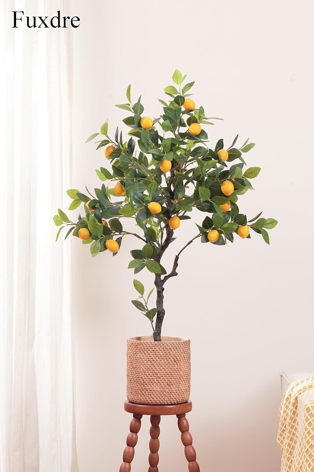 4ft Artificial Lemon Tree for Home Office Decor