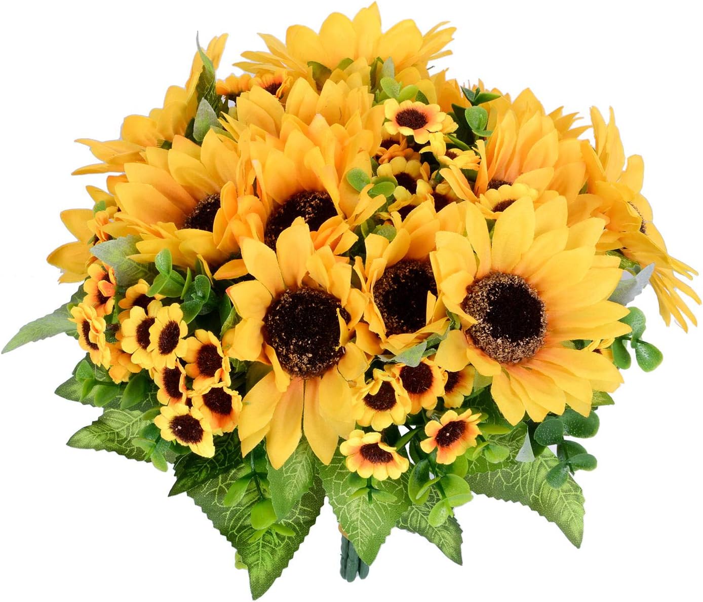 Lvydec Artificial Sunflower Bouquet 2 Pack