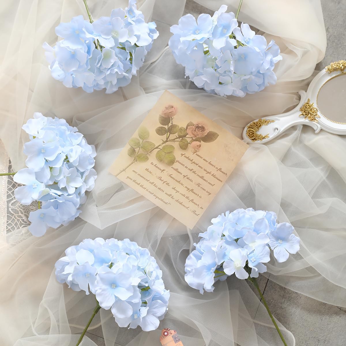 Tifuly Hydrangea Artificial Flowers 12 pcs
