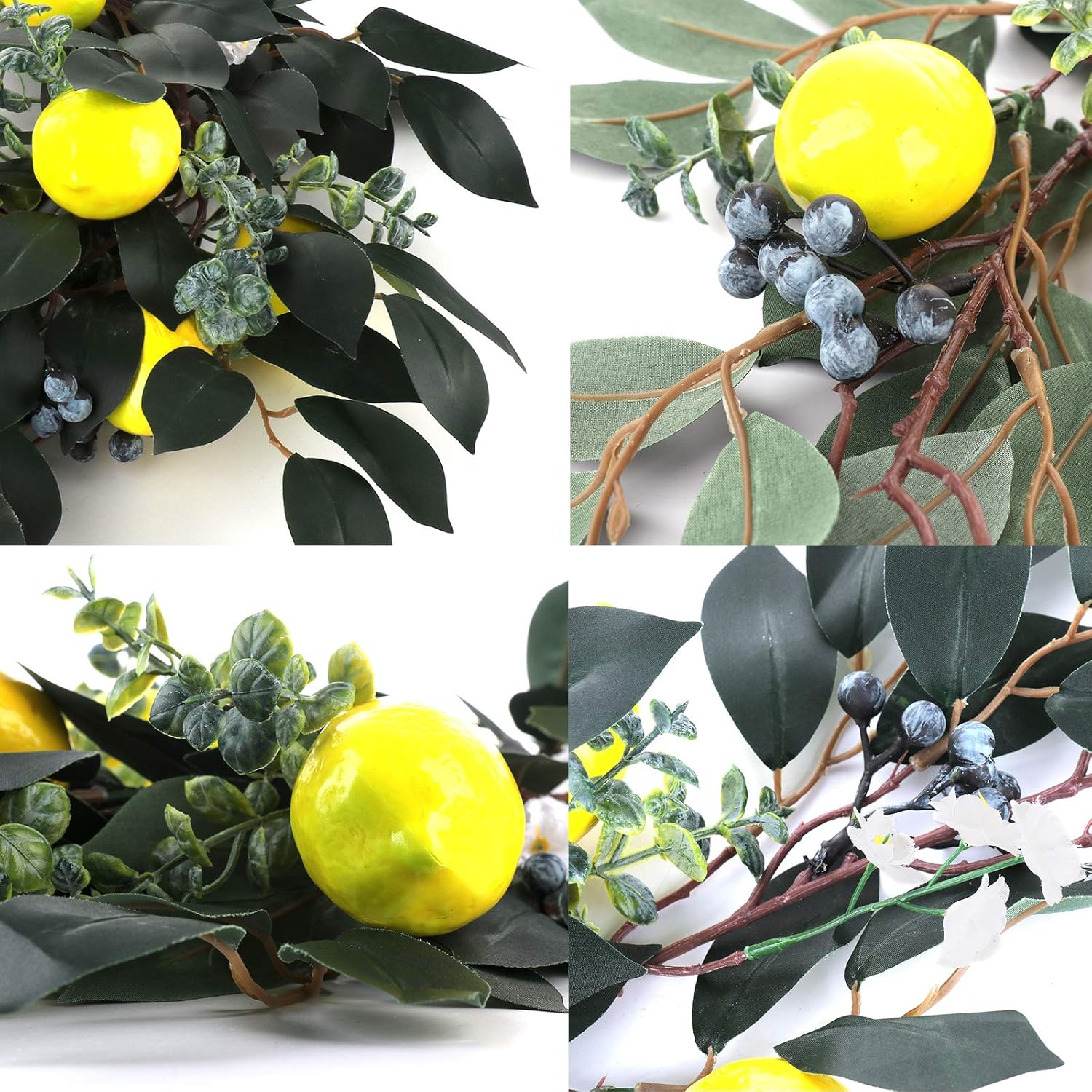 GWOKWAI 65 Ft Artificial Lemon Garland for Home Decor