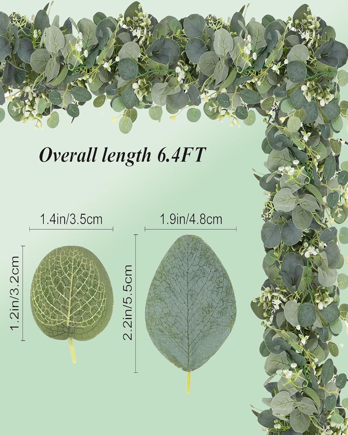 Chiyinbao Artificial Ivy Garland for Home and Decor