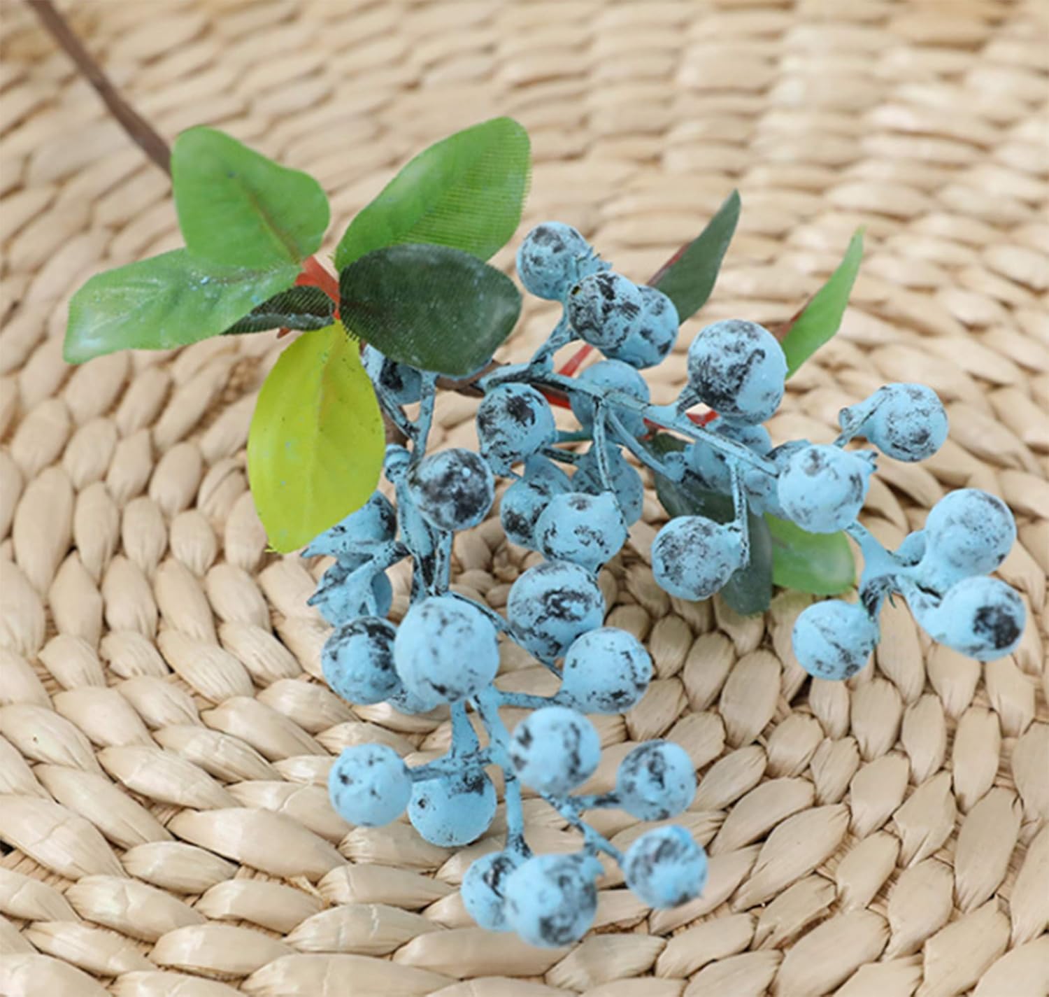 Fake Artificial Blueberries 20 Pack for Home Decor