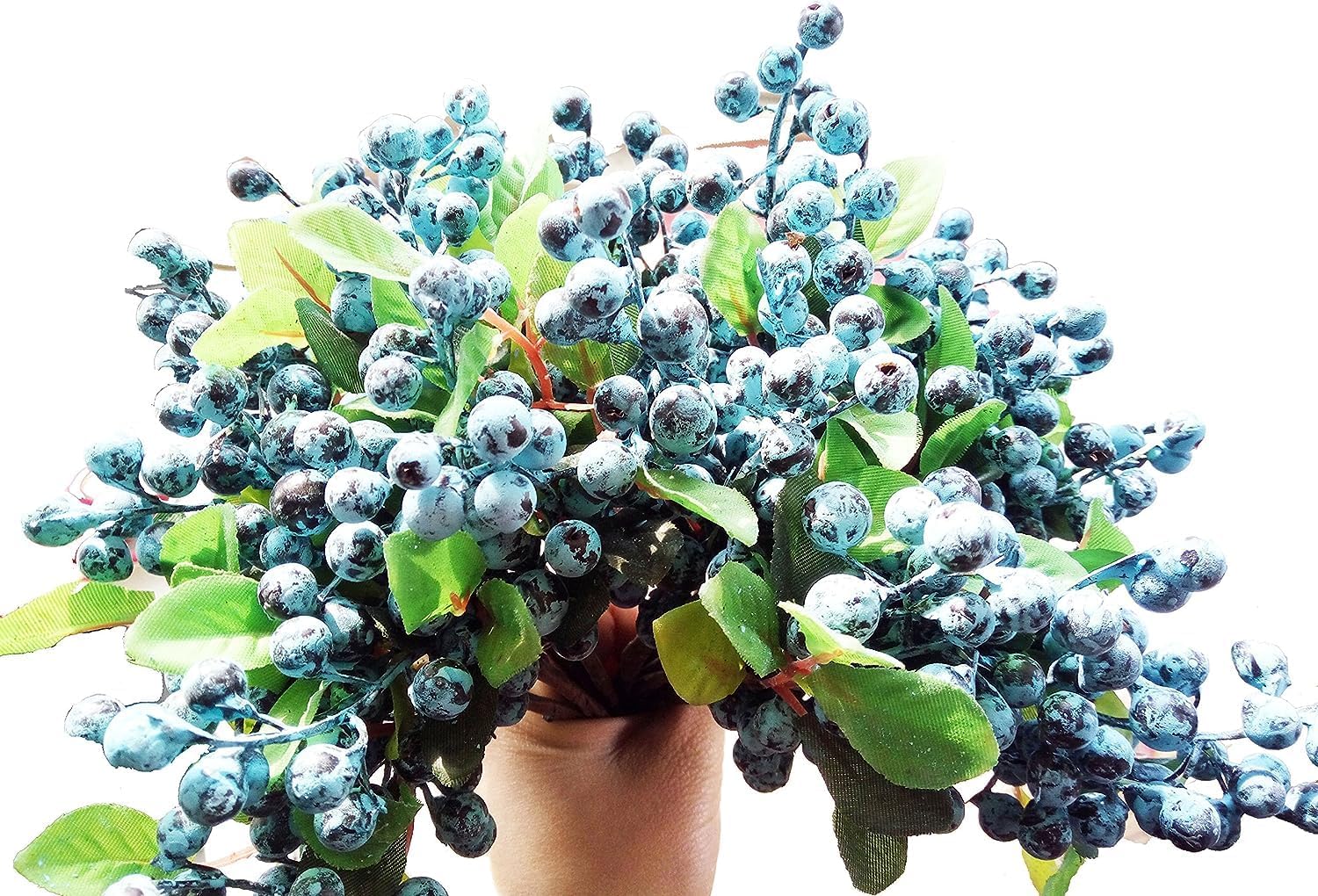 Mistari Artificial Blueberry Stems 20 Pack for Decor