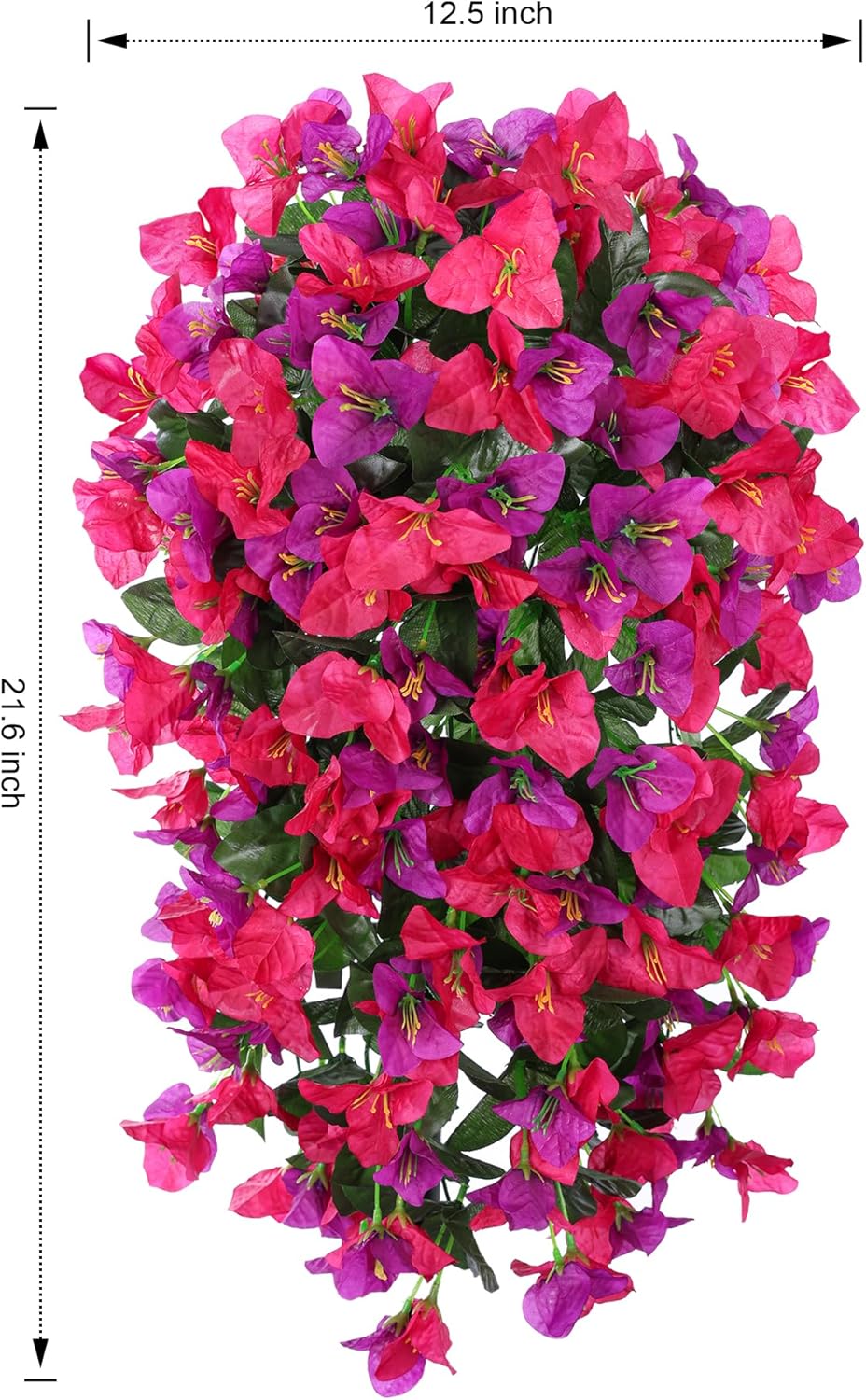 HyeFlora Bougainvillea Artificial Hanging Flowers 2pcs