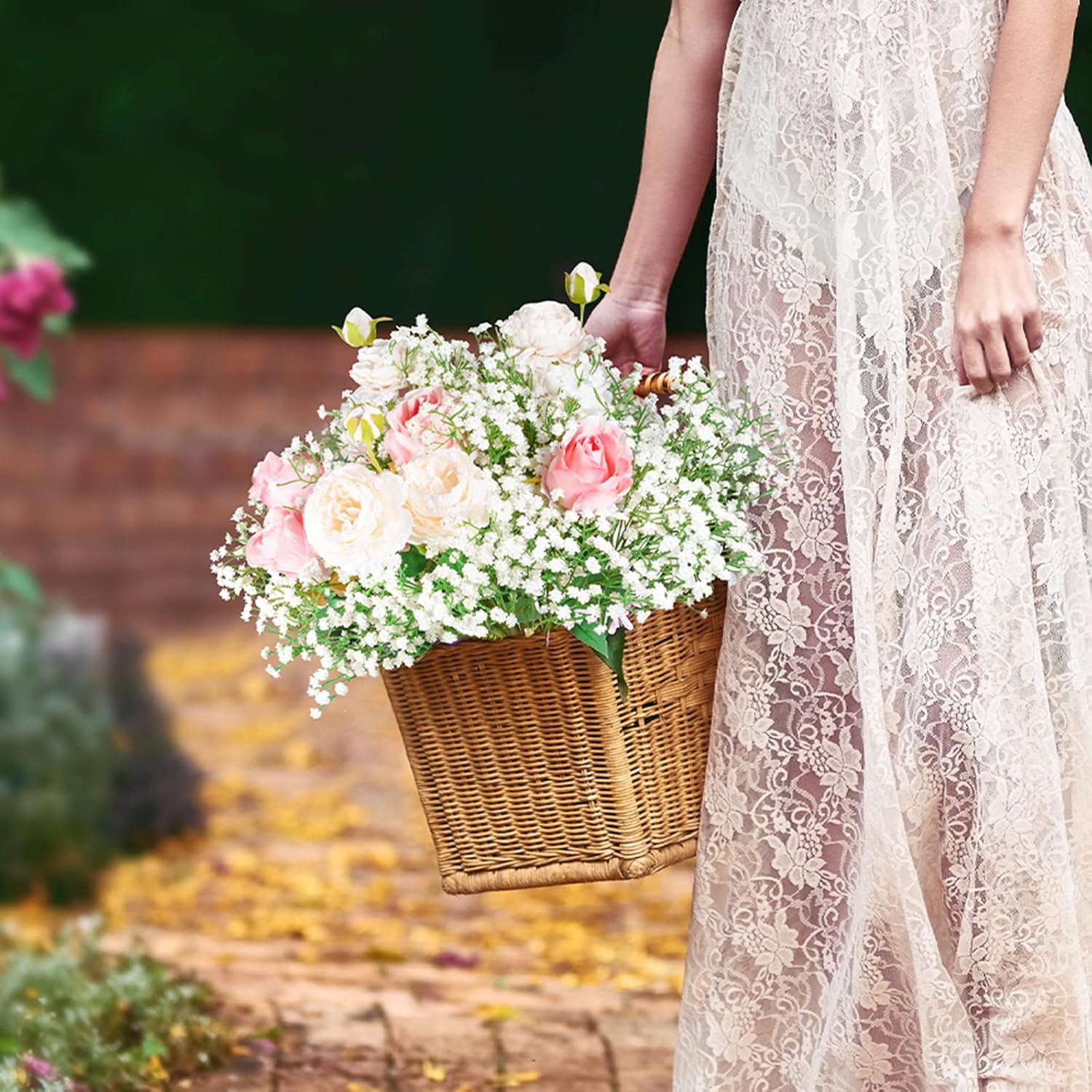 Babys Breath Artificial Flowers 6 Pcs Real Touch Wedding Decor