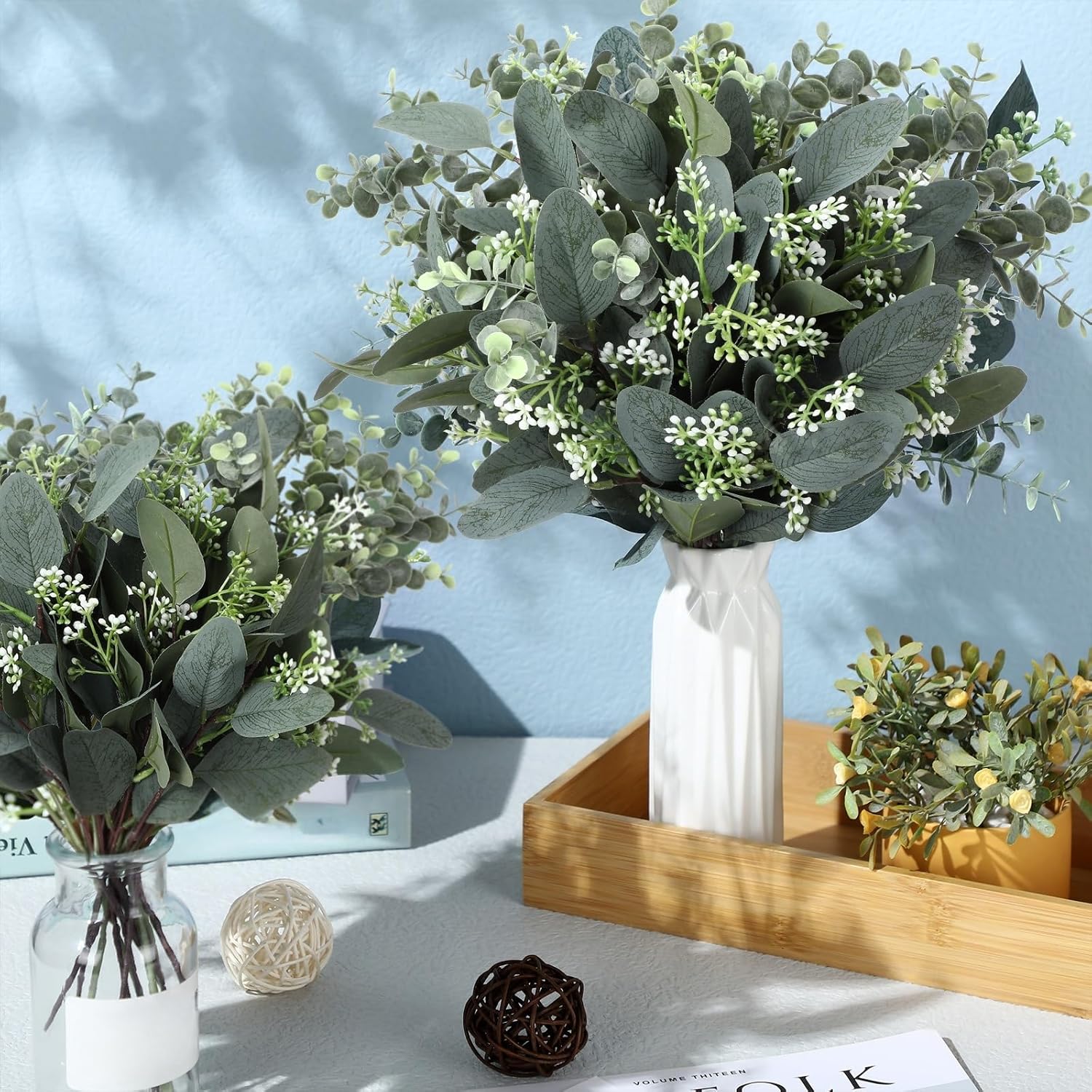 Janinka Artificial Eucalyptus Garland 60 Pcs
