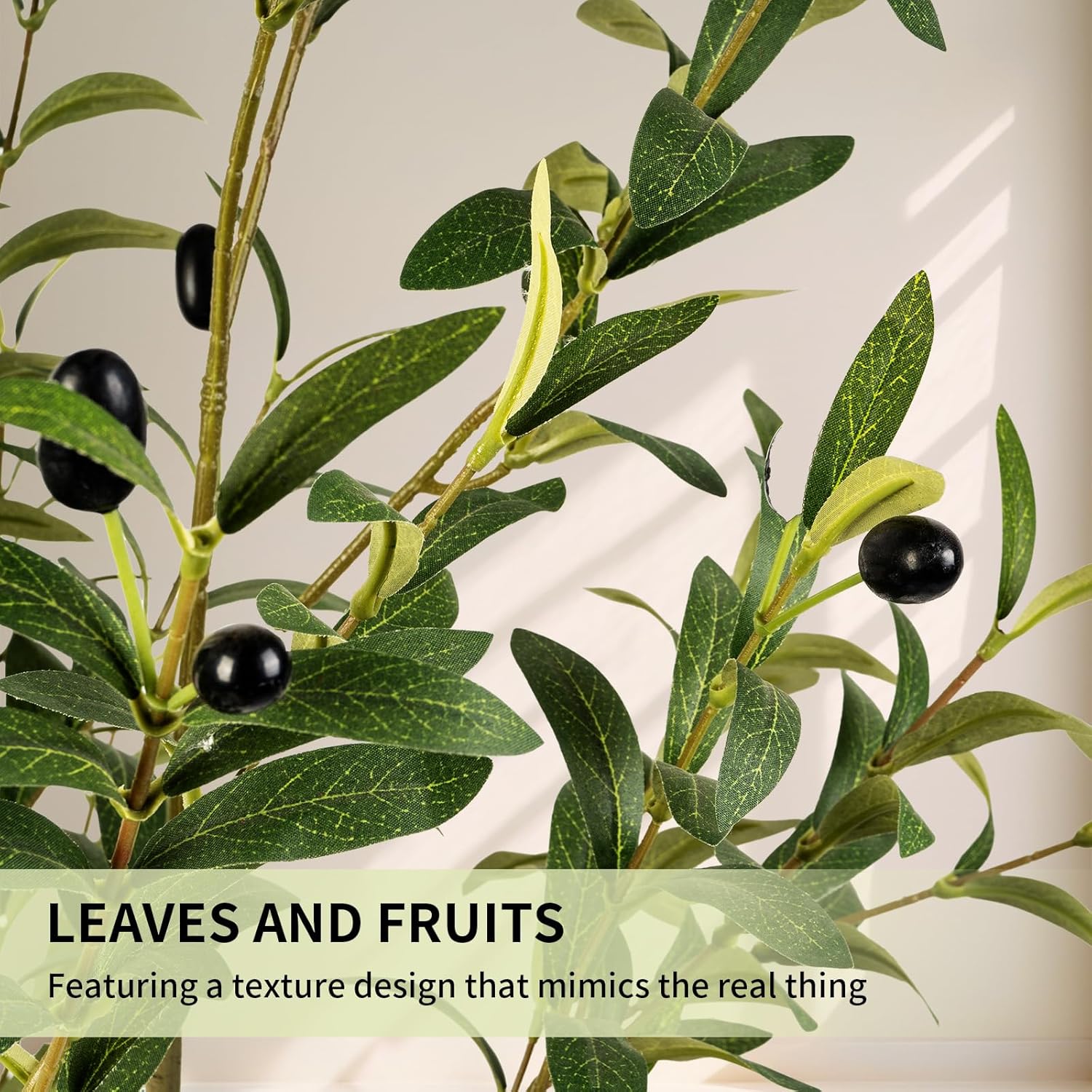 Hylmiip 5FT Artificial Olive Tree for Home Office Decor