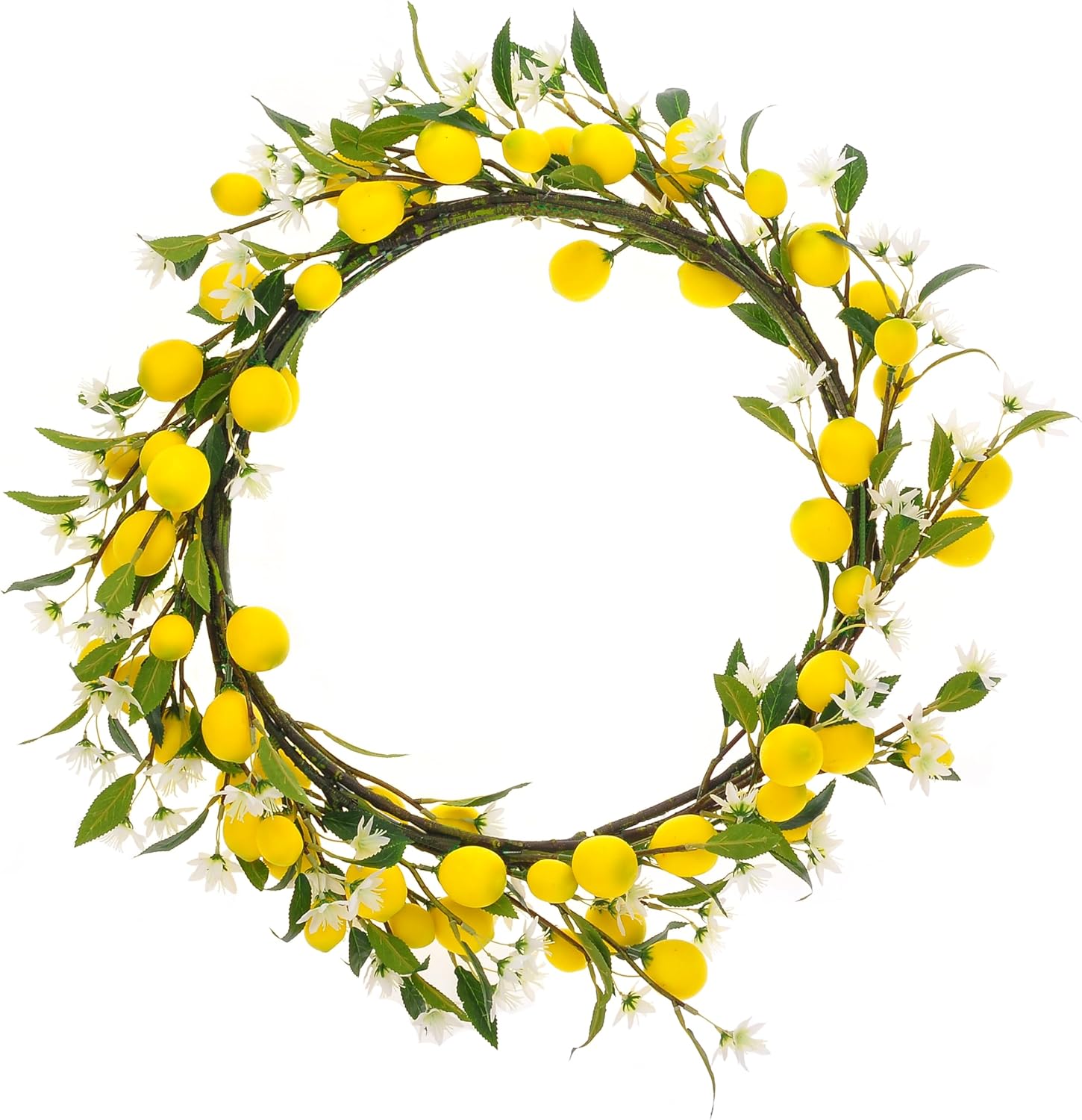 Lifelike Artificial Lemon Flowers 5pcs 24 Inch