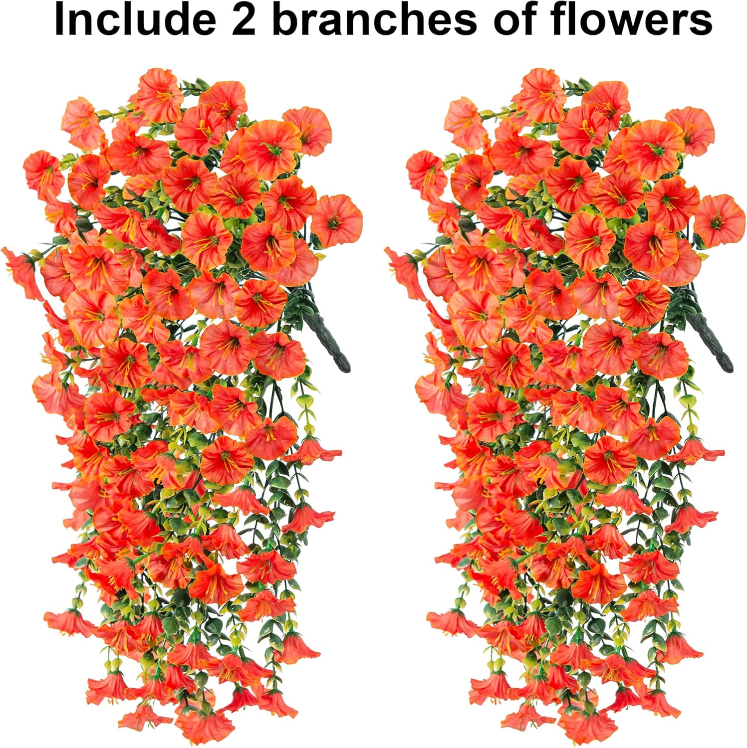 Ivydale Artificial Hanging Flowers with Eucalyptus and Petunias