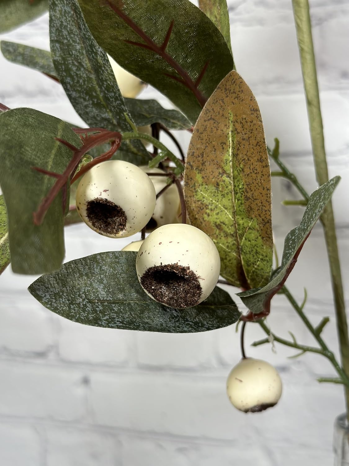 Admired By Nature Artificial Autumn Flowers 29 Inch Faux Loquat Set of 2