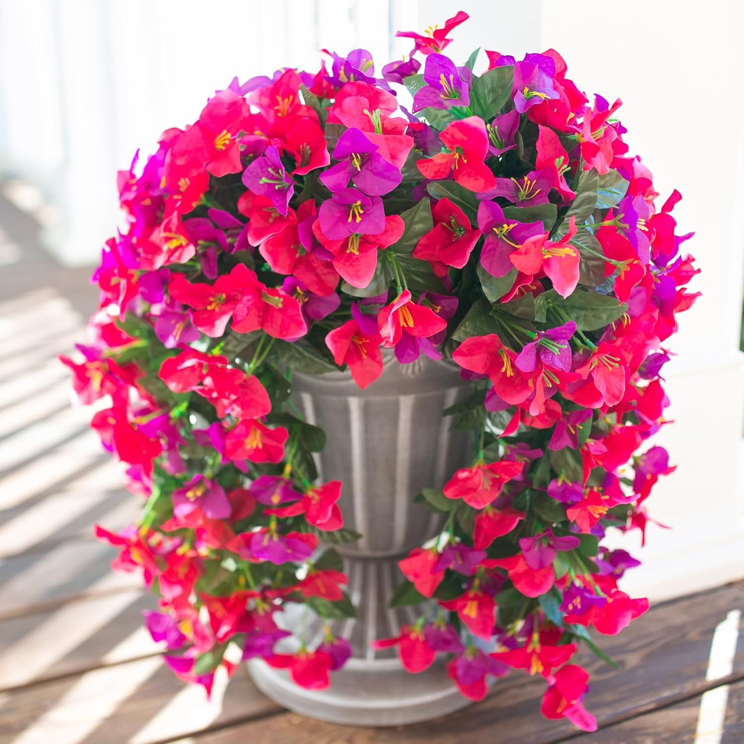 HyeFlora Bougainvillea Artificial Hanging Flowers 2pcs