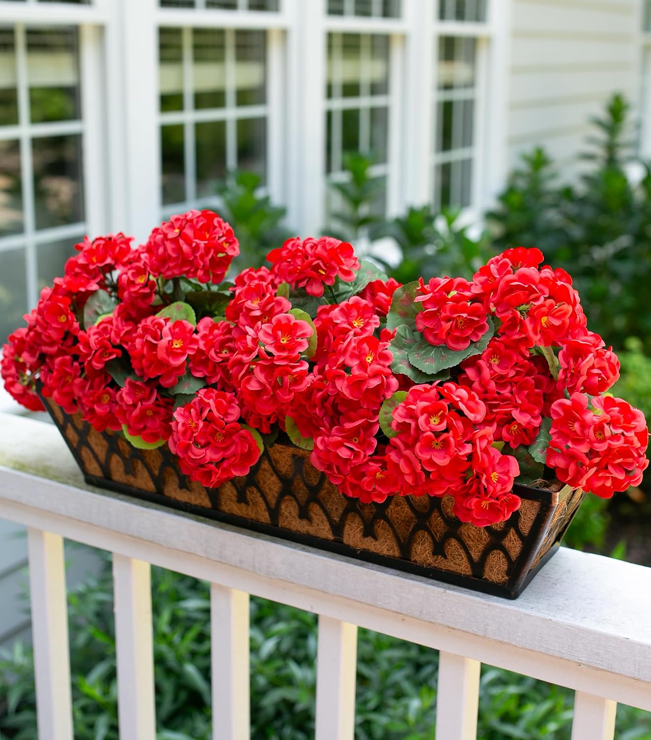 HyeFlora Artificial Geraniums for Outdoor Decoration