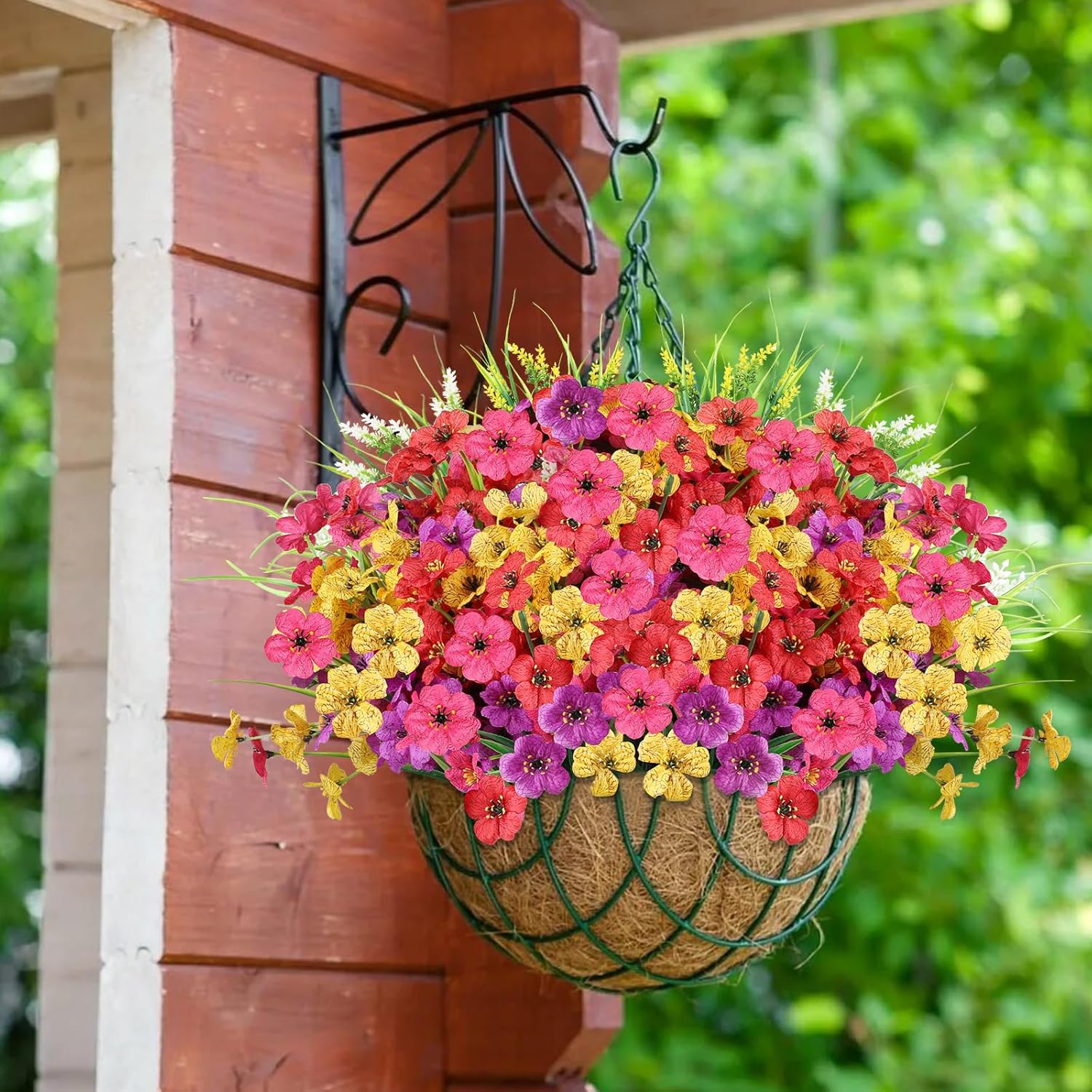 24 Bundle Artificial Flowers for Outdoor Decor