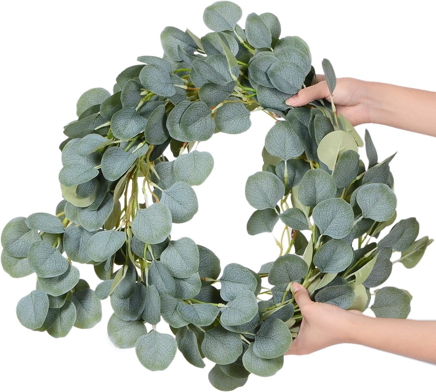 DearHouse Artificial Eucalyptus Garland 6FT Green Vines Wedding Backdrop Decor