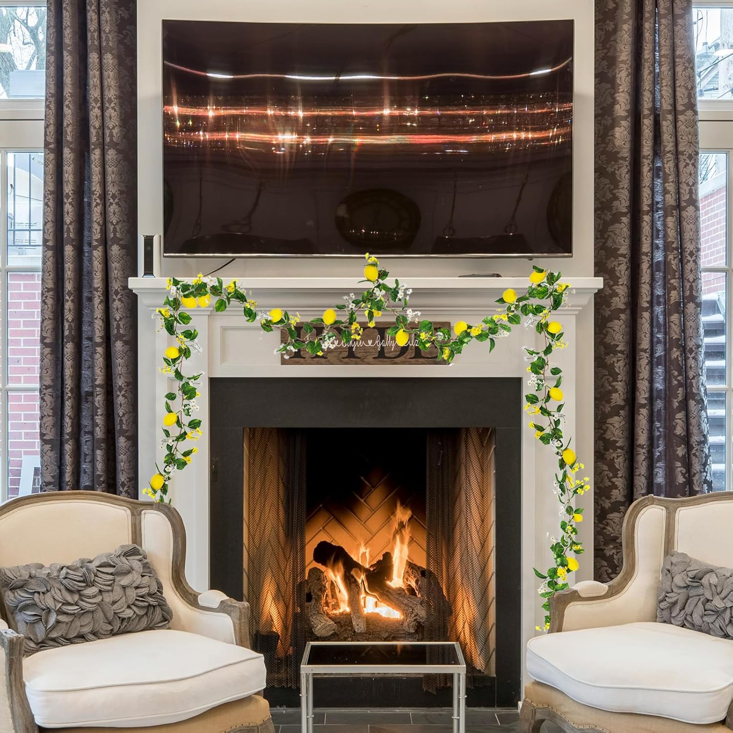 Artificial Lemon Garland for Home Dcor