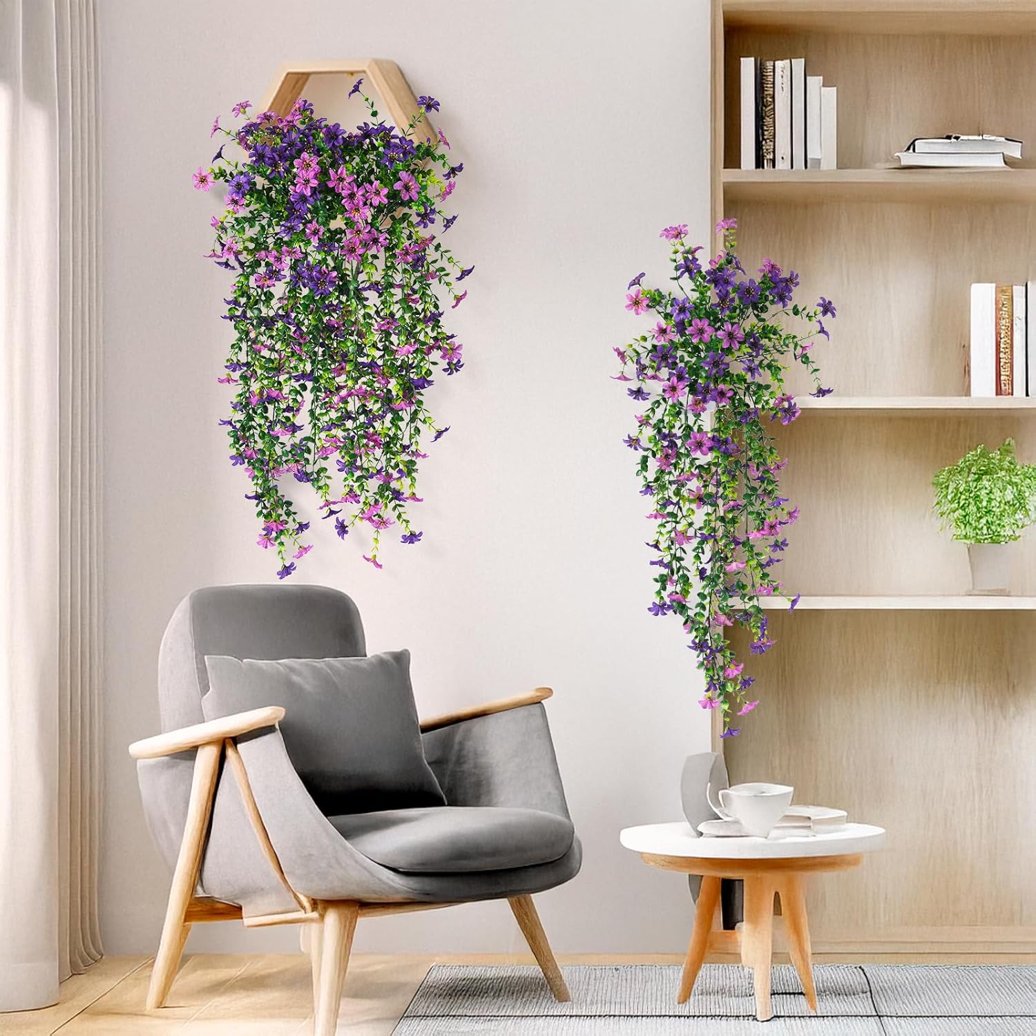 Artificial Daisy and Eucalyptus Flowers for Outdoor Decor