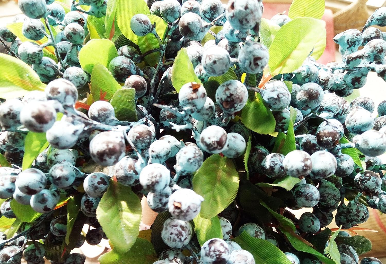 Mistari Artificial Blueberry Stems 20 Pack for Decor