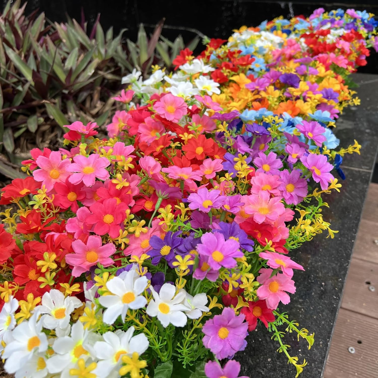12Pcs Artificial Flowers Set for Home Garden Decor