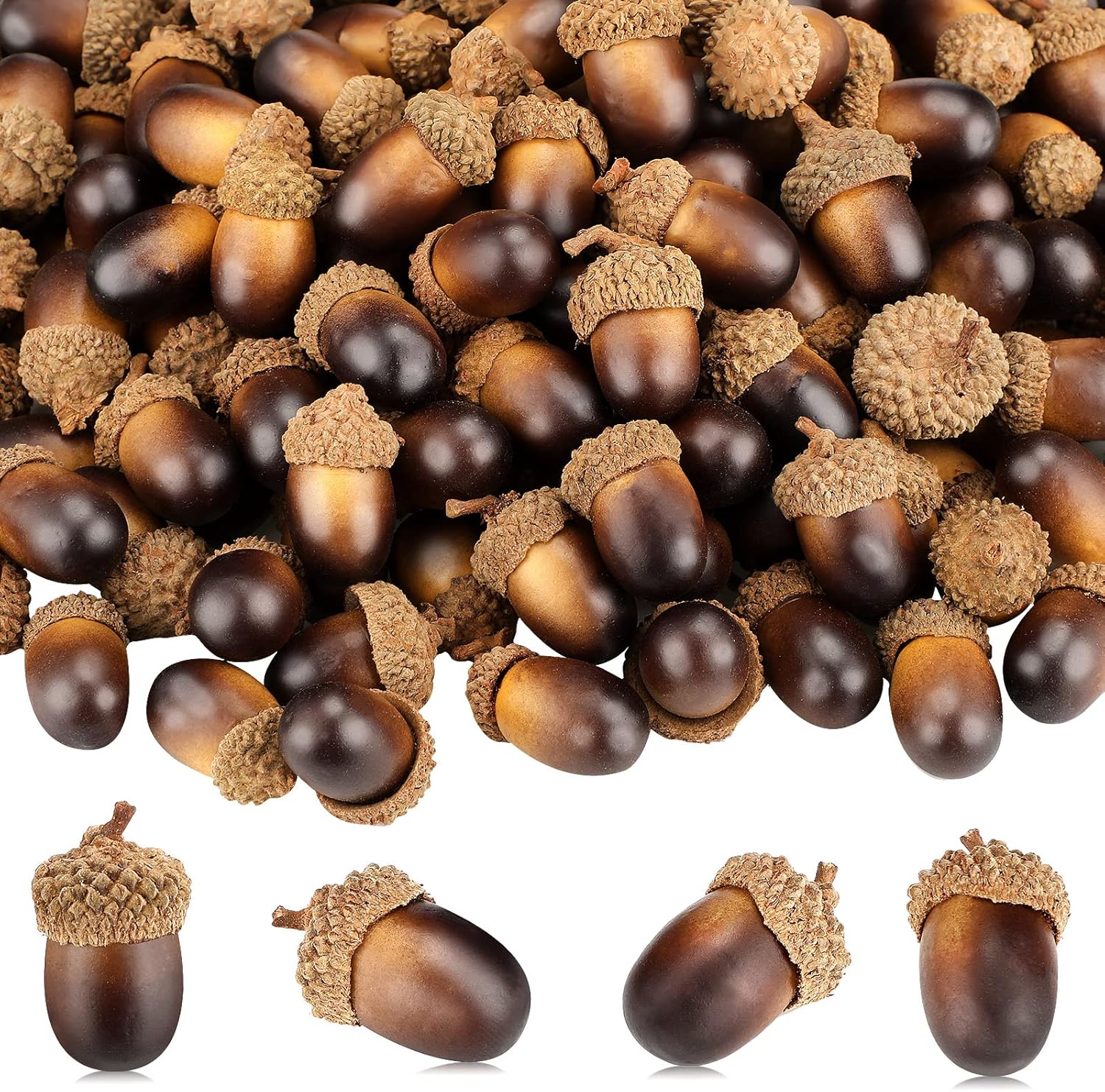 Syhood 300 Piece Artificial Acorn Decor Set