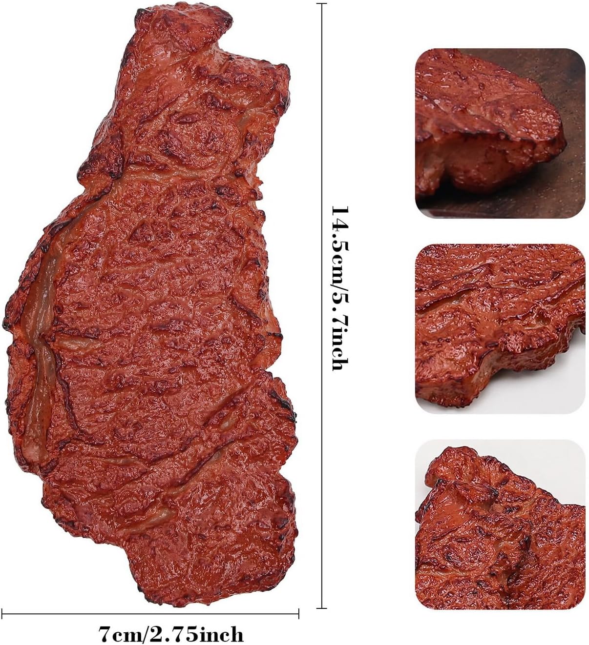 1pcs Artificial Steak Decoration Realistic Food Display Prop