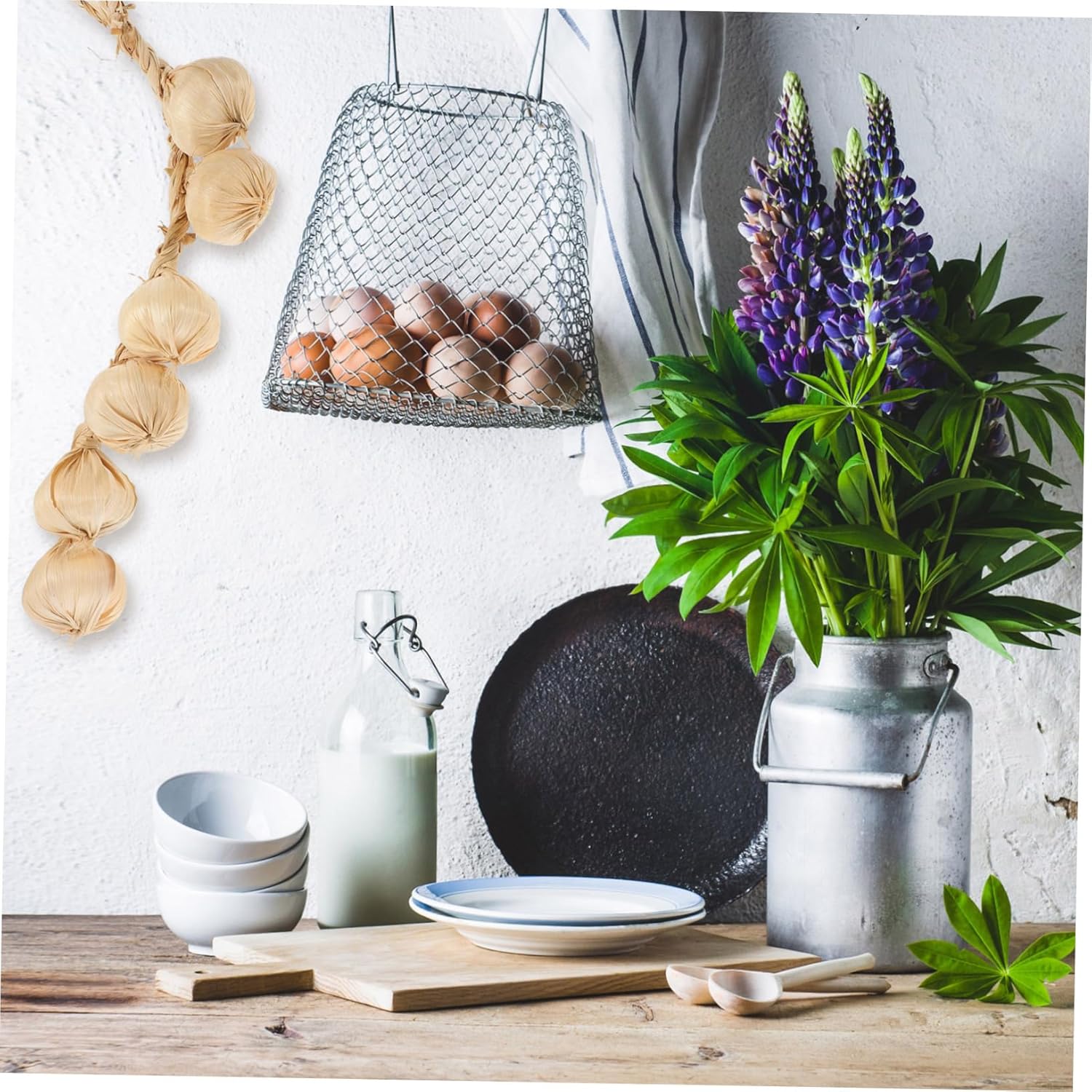 Homoyoyo Realistic Artificial Garlic Hanging Decor