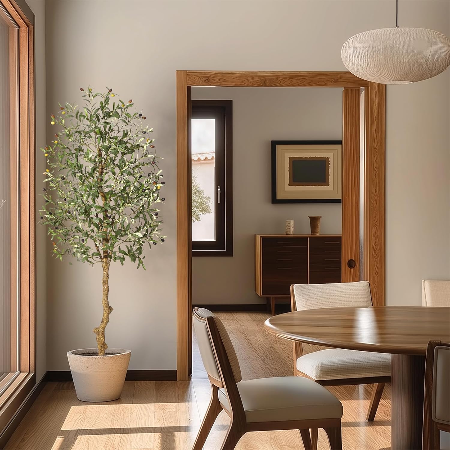 IDEALHOUSE Artificial Olive Tree 6FT Potted Decor