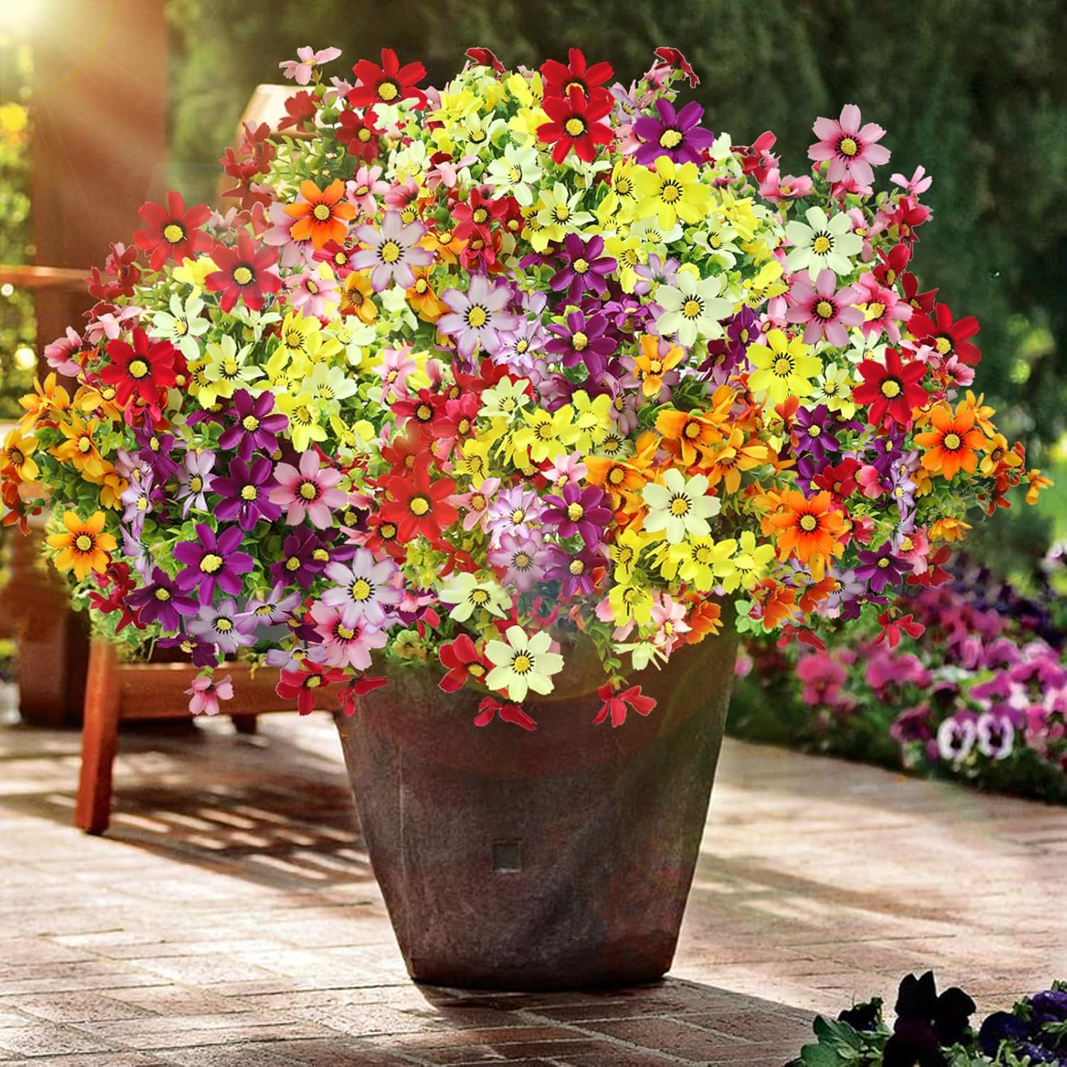 Durable UV Resistant Artificial Flowers for Outdoor Decor