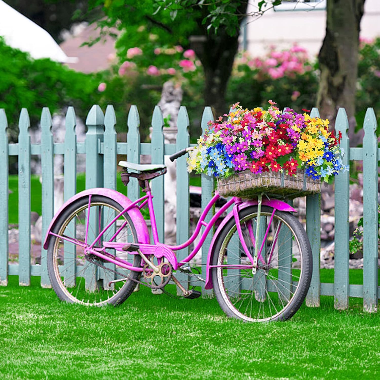 12Pcs Artificial Flowers Set for Home Garden Decor