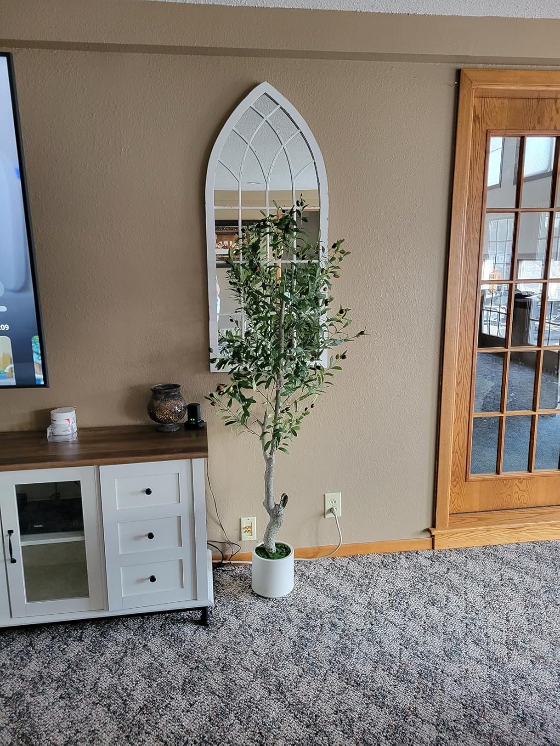 5ft Artificial Olive Tree with 72 Fruits and 864 Leaves 2 Pack