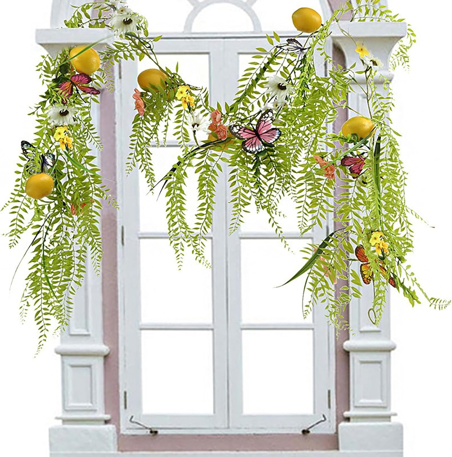 belupai Artificial Lemon Vine Garland 69in