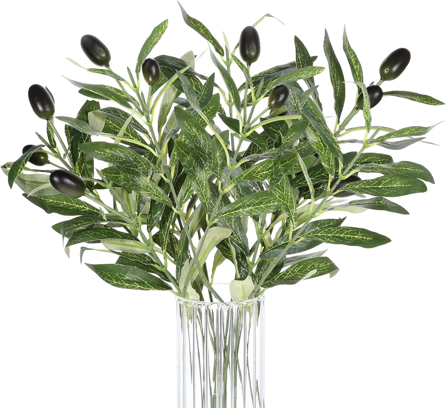 5 Pcs Artificial Olive Tree Branches 11 Inch Faux Greenery for Centerpieces